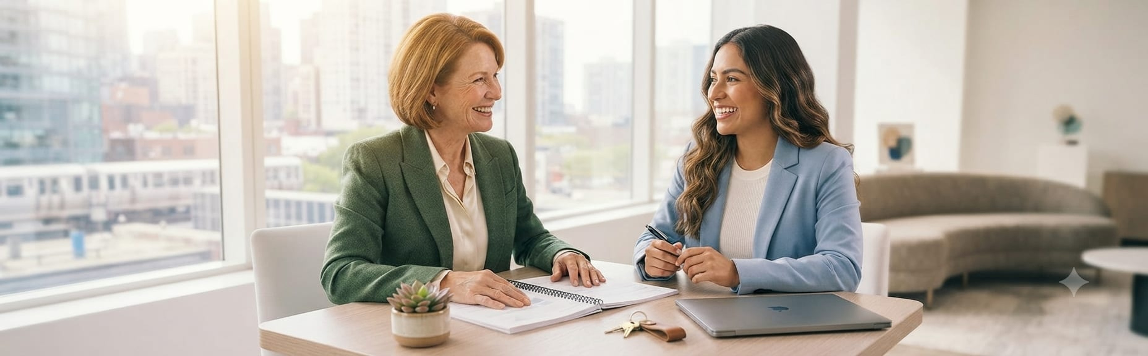 A warm, no-pressure consultation between a Plaintiffs Trust specialist and a client